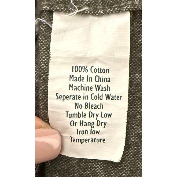 Men's Long Sleeve Button Up Cotton Flannel Shirt Front Pocket Street Style Comfy - Picture 7 of 7
